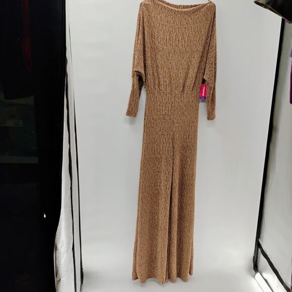 CAMEO USA Vintage Metallic Gold Size L Women's Jumpsuit Size Large - Picture 3 of 14